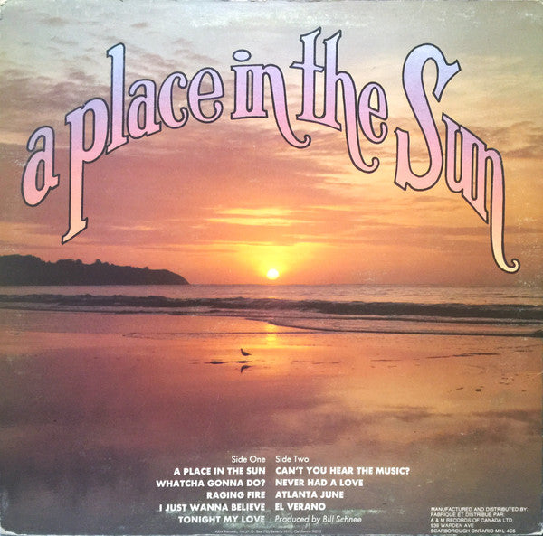 Release: A Place In The Sun-Vinyl-Canada-1977-SP-4625-1894853