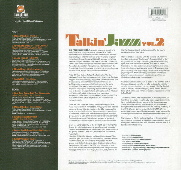 Master Release: Talkin' Jazz Volume 2 (More Themes From The Black Forest) by Various