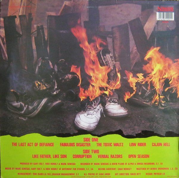 Release: Fabulous Disaster-Vinyl-Europe-1989-MFN 90-1165333
