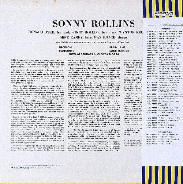 Release: Sonny Rollins Volume 1-Vinyl-Japan-1976-LNJ-70084-9968607