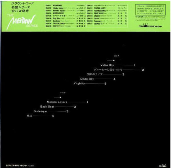 Release: Modern Music = モダーン・ミュージック-Vinyl-Japan-1984-GW-4104, GW-4104-7194915