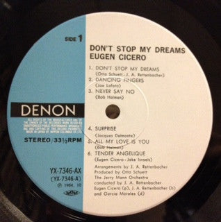 Release: Don't Stop My Dreams-Vinyl-Japan-1984-YX-7346-AX-4482494