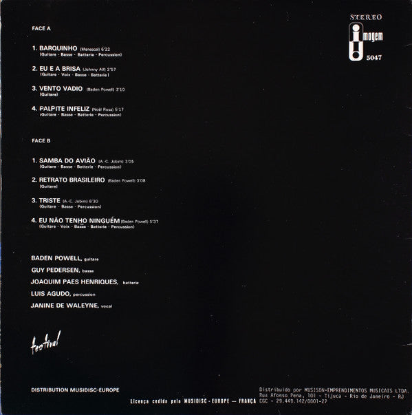 Release: Vol.1 - L'Âme De Baden Powell-Vinyl-Brazil-1973-IMS-5047, 5047-2251992