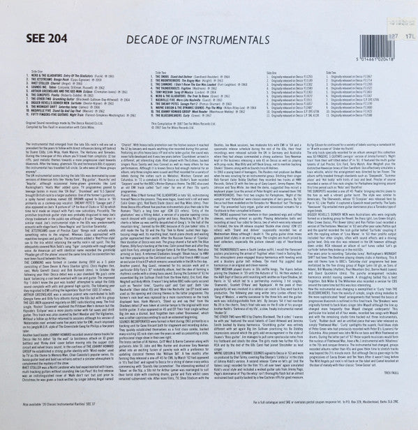 Release: Deccade Of Instrumentals 1959-1967-Vinyl-UK-1987-SEE 204-2027382