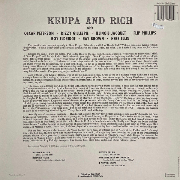 Release: Krupa And Rich-Vinyl-France-1984-817 109-1-1142026
