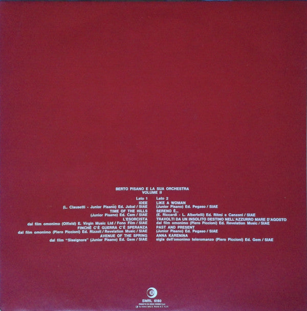 Release: Volume II-Vinyl-Italy-1975-SMRL 6160-2624285