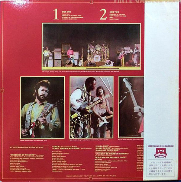 Release: Timepieces Vol. II - 'Live' In The Seventies-Vinyl-Japan-1983-25MW 0034-6978914