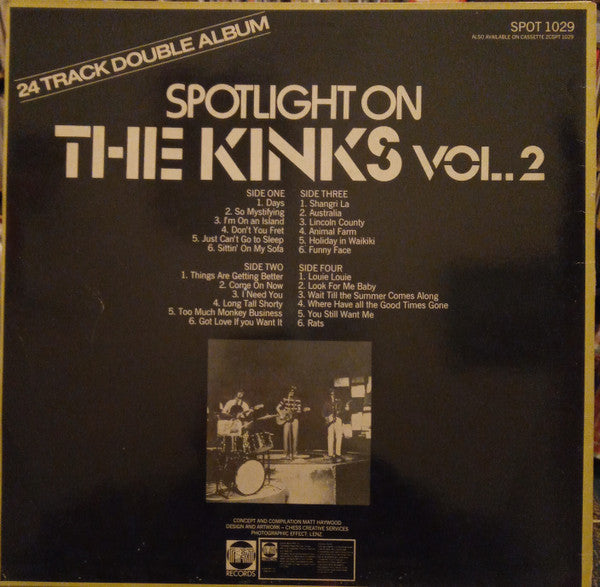 Release: Spotlight On The Kinks Vol. 2-Vinyl-UK-1982-SPOT 1029-2251941