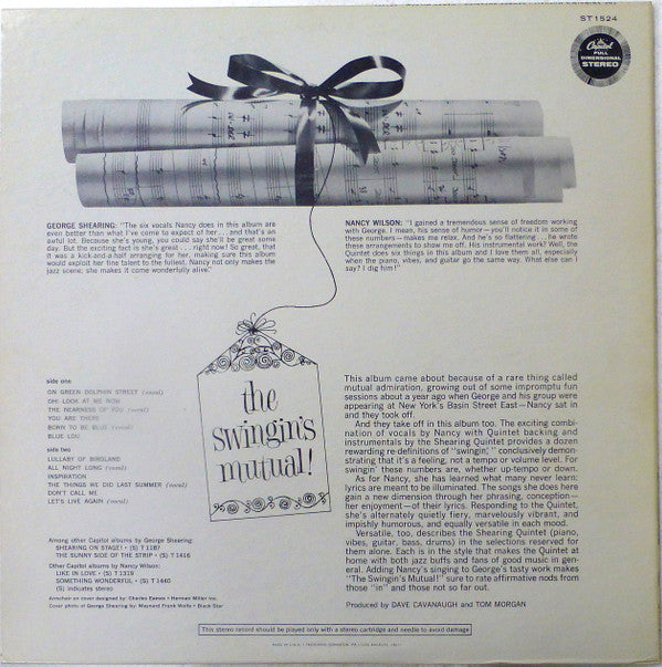 Release: The Swingin's Mutual!-Vinyl-US-1961-ST 1524-3700752
