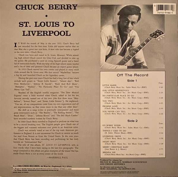 Master Release: St. Louis To Liverpool by Chuck Berry