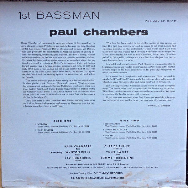 Release: 1st Bassman-Vinyl-US-1964-VJLP 3012, LP 3012-6992969