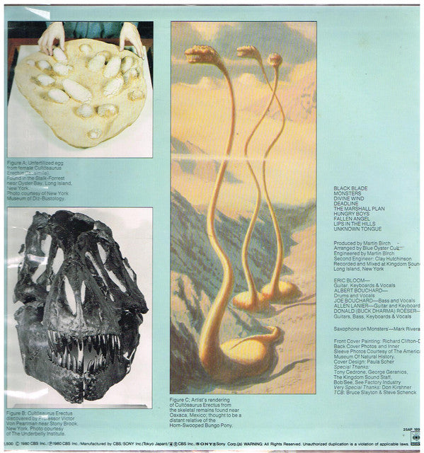 Release: Cultösaurus Erectus-Vinyl-Japan-1980-25AP 1894-5943991