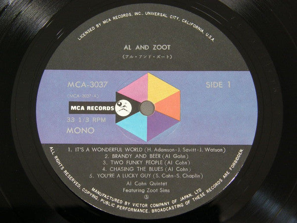 Release: Al And Zoot-Vinyl-Japan-None-MCA-3037-7565565