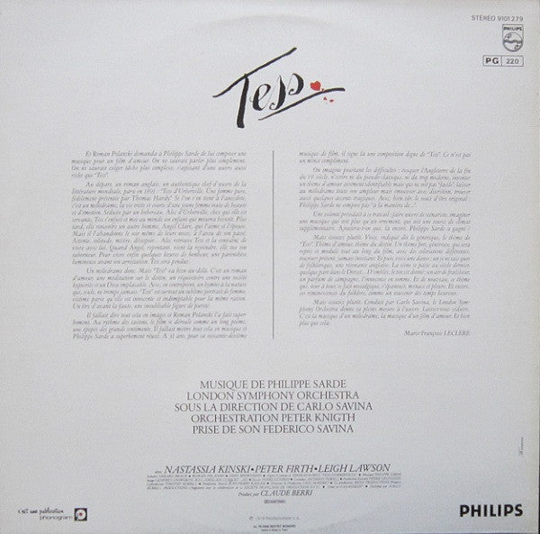 Release: Tess - Extraits De La Bande Originale-Vinyl-France-1979-9101 279-1643090