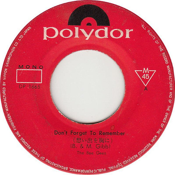 Master Release: Don't Forget To Remember by Bee Gees