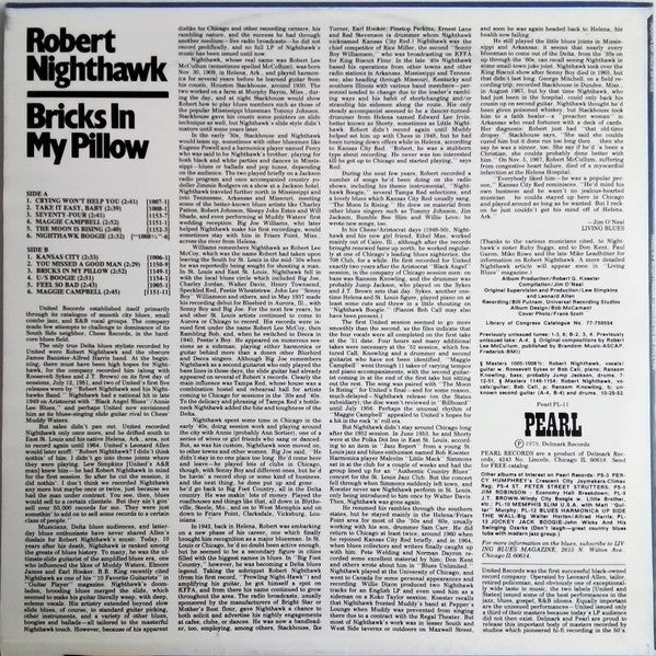 Release: Bricks In My Pillow-Vinyl-US-1978-PL-11-8906109