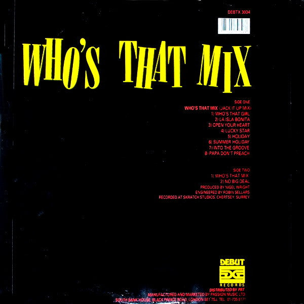 Master Release: Who's That Mix by This Year's Blonde