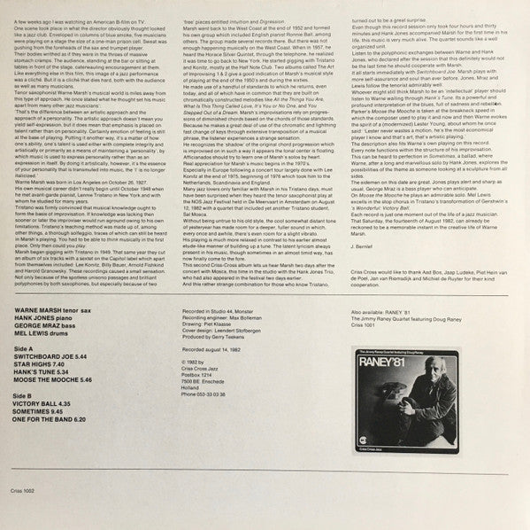 Release: Star Highs-Vinyl-Netherlands-1982-Criss 1002-3993549