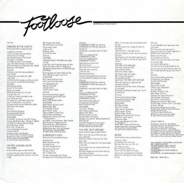 Footloose (Original Motion Picture Soundtrack)