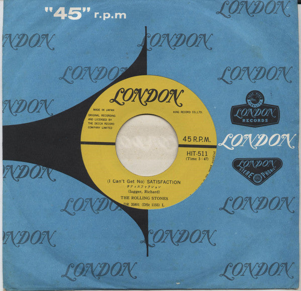 Release: (I Can't Get No) Satisfaction / The Under Assistant West Coast Promotion Man-Vinyl-Japan-1965-HIT-511-4027111