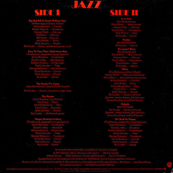 Release: Jazz-Vinyl-Canada-1978-BSK 3197-7896634