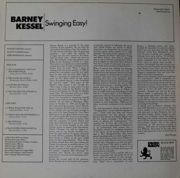Release: Swinging Easy!-Vinyl-UK-None-BLP 30107-6293075
