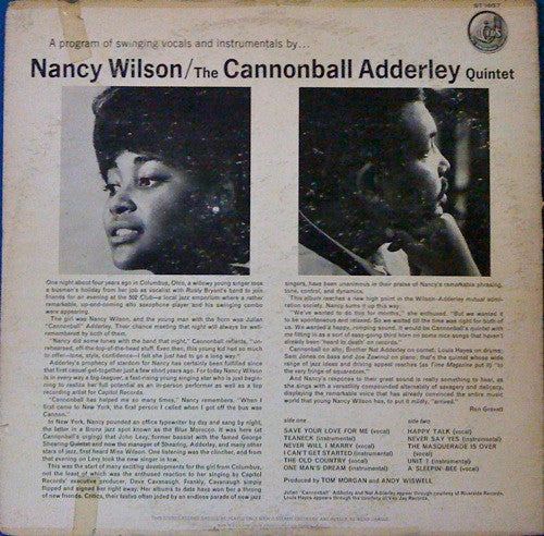 Master Release: Nancy Wilson / Cannonball Adderley by Nancy Wilson