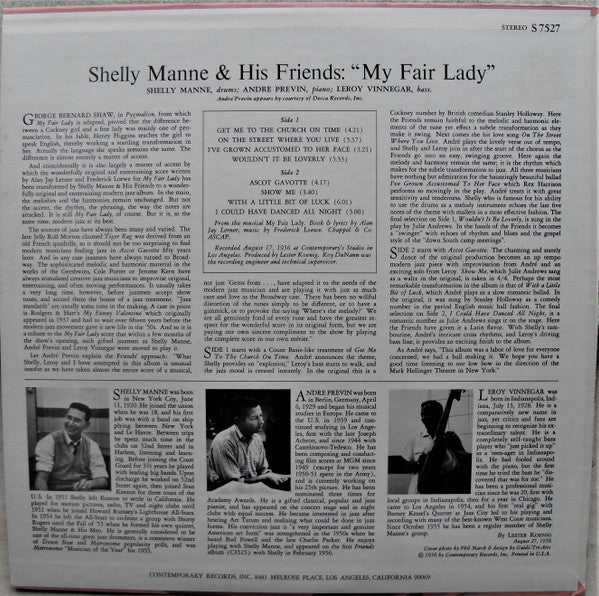 Release: Modern Jazz Performances Of Songs From My Fair Lady-Vinyl-US-None-S7527-9470986