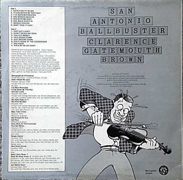 Master Release: San Antonio Ballbuster by Clarence "Gatemouth" Brown