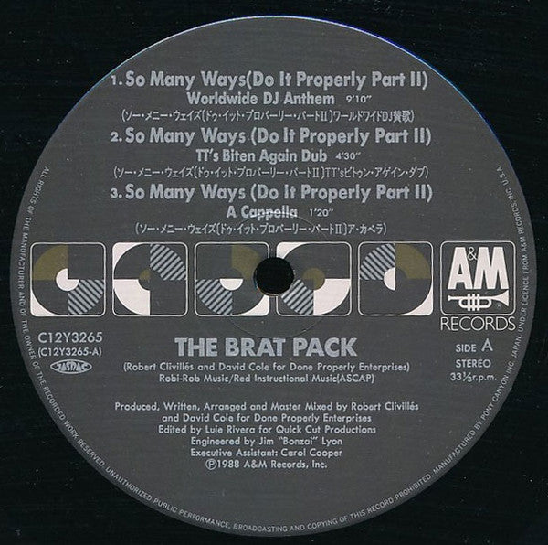 Release: So Many Ways (Do It Properly Part II)-Vinyl-Japan-1989-C12Y3265-5495529