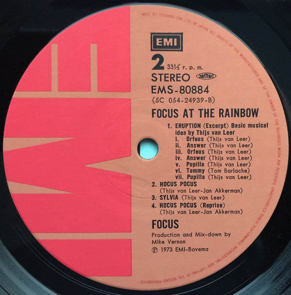 Focus At The Rainbow = アット・ザ・レインボー