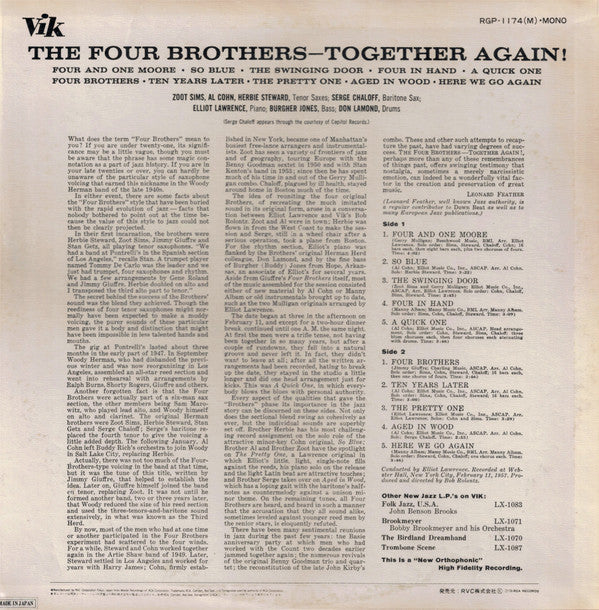 Release: The Four Brothers .... Together Again !-Vinyl-Japan-1976-RGP 1174 (M), RGP 1174 (M)-6452066