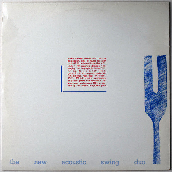 Master Release: New Acoustic Swing Duo by Han Bennink