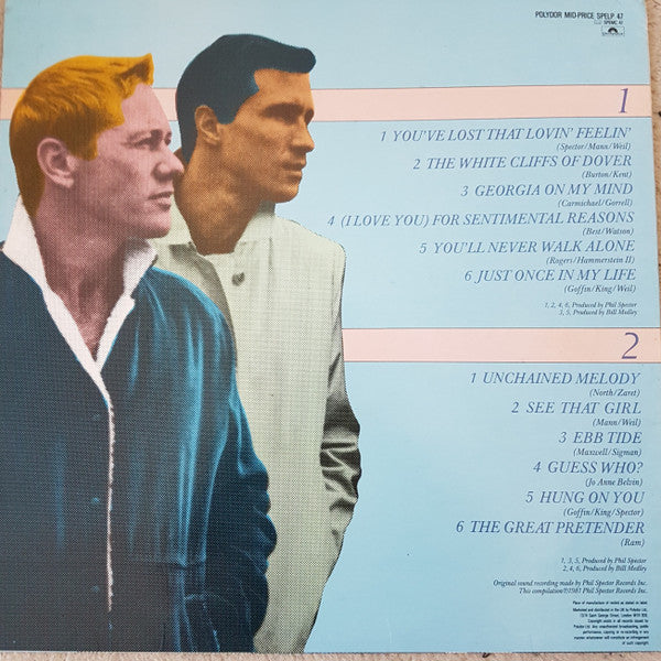Release: The Righteous Brothers Greatest Hits-Vinyl-UK-None-SPELP 47-2375298