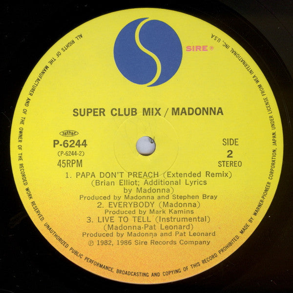 True Blue (Super Club Mix) = スーパー･クラブ･ミックス