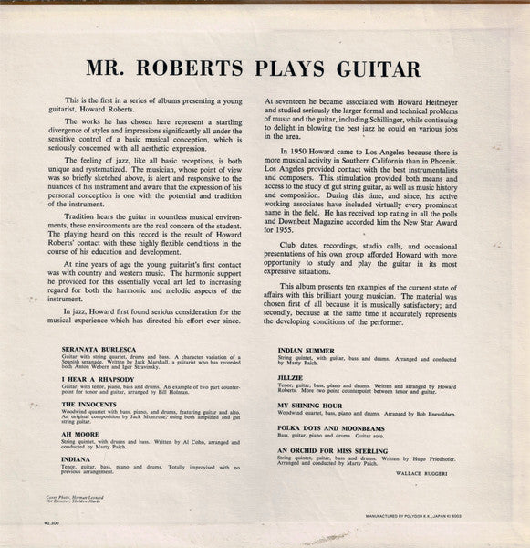 Mr. Roberts Plays Guitar