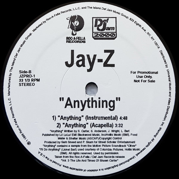Master Release: Anything by Jay-Z