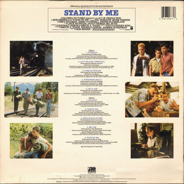 Release: Stand By Me (Original Motion Picture Soundtrack)-Vinyl-US-1986-81677-1-E, 7 81677-1-E-9461950