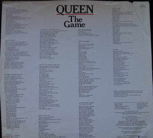 Release: The Game-Vinyl-US-1980-5E-513-4320268