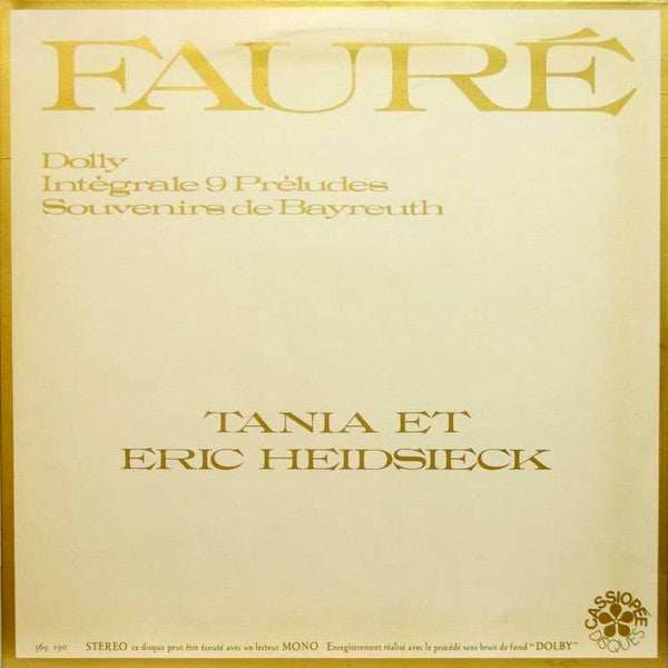 Release: Dolly - Intégrale 9 Préludes - Souvenirs De Bayreuth-Vinyl-France-1985-369 190-8069179