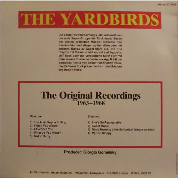 Master Release: The Original Recordings 1963-1968 by The Yardbirds
