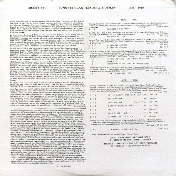 Release: Unknown Release-Vinyl-US-1986-Meritt 504-5531317