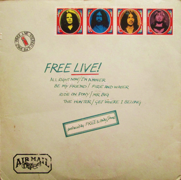 Release: Free Live-Vinyl-UK-None-ILPS 9160-5092495