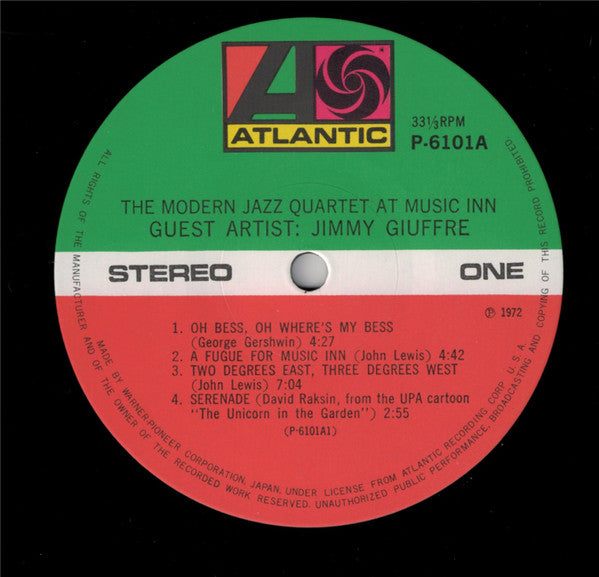 The Modern Jazz Quartet At Music Inn