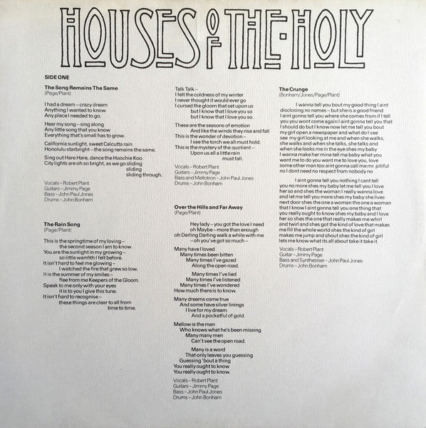 Houses Of The Holy