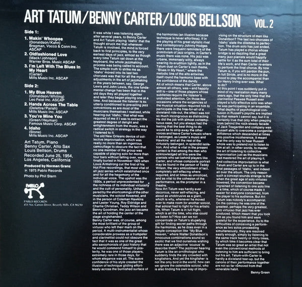 Release: The Tatum Group Masterpieces Vol. 2-Vinyl-Japan-1976-MTF 1063-9045214