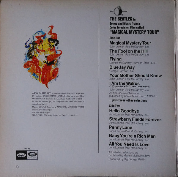 Release: Magical Mystery Tour-Vinyl-US-1971-SMAL-2835, SMAL 2835, 2835-6615084