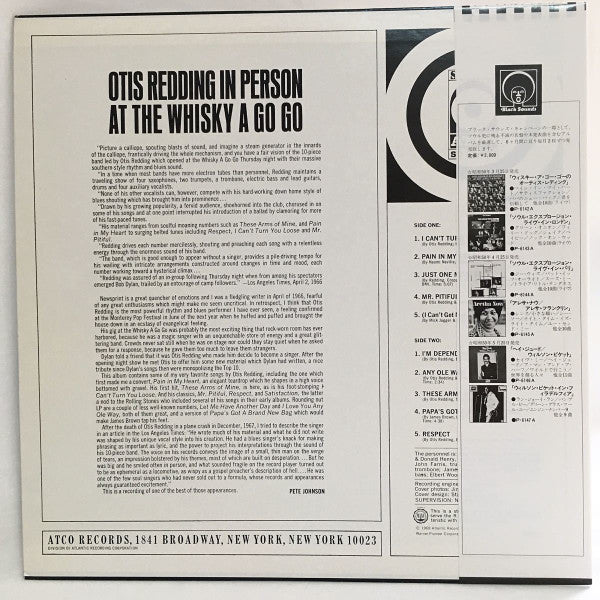 Master Release: In Person At The Whisky A Go Go by Otis Redding