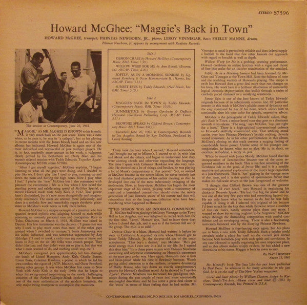 Release: Maggie's Back In Town!!-Vinyl-US-None-S7596-2696179