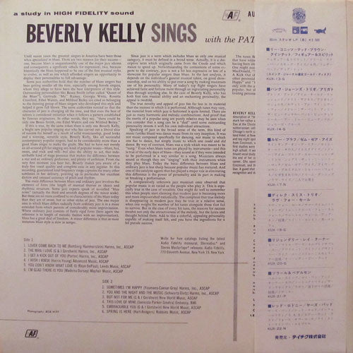 Release: Beverly Kelly Sings With The Pat Moran Trio-Vinyl-Japan-1977-UXP-68-AF-6738337